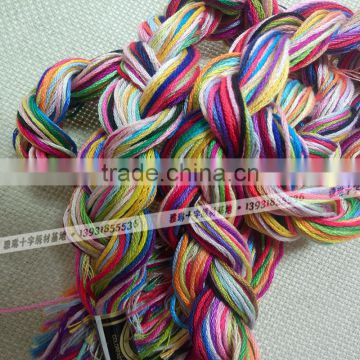 China multi colors 100% cotton Royal thread 1.3m 26s DMC color manual hand rop floss bracelets thread