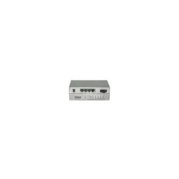 Silver Gray Iron 1FX + 2 / 3 / 4Port Surveillance Cameras Power Over Ethernet Fiber Switch