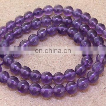 AAA quality 6mm natural amethyst round beads gemstone beads for jewelry gemstone beads in India