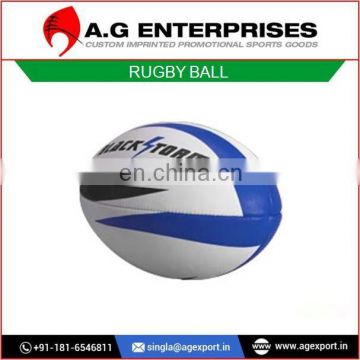 Match Rugby Ball Hand Stitched Size 5 Rubber Top Custom Printing