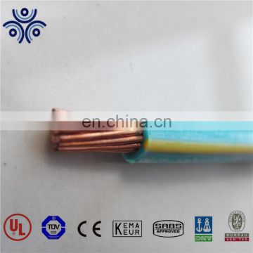 UL certificate THW ,TW/THW/THW-2 copper awg cable and wire 8/10/12/14 AWG copper wire