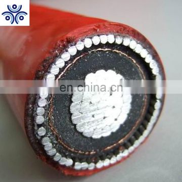IEC standard 26/35kv XLPE insulated copper tape shielding PVC sheathed steel wire armoured power cable