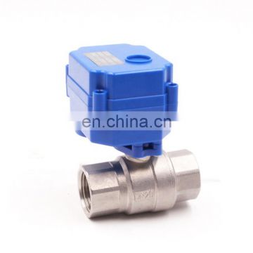 12V 24V 1/2 inch 2 Way 3 Way BSP Thread Electric Motorized Water Flow Control Ball Valve with Electric Actuator