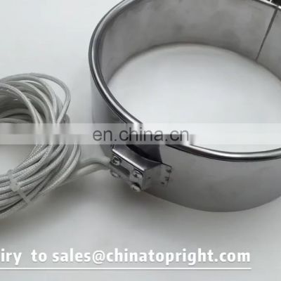 Industrial Type clamp-like heater Mica Band heater in stainless steel material