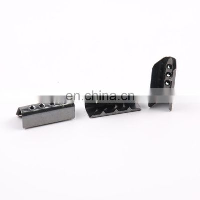 Rectangle Metal High Quality Toothed Clothing Tail Clip/Belt End Tips