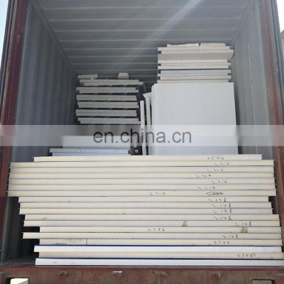 50mm eps thickness sandwich panels for build structure steel warehouse shed steel frame car shelter