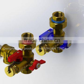 water heater isolation valve with pressure relief valve