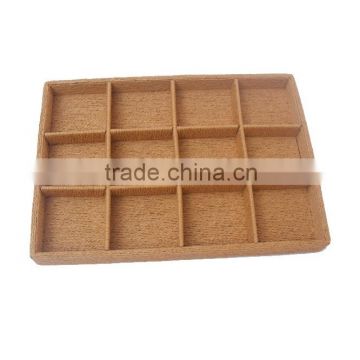 Custome color and size wood jewelry tray with removed insert G-12