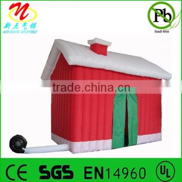 Inflatable Christmas house with chimney