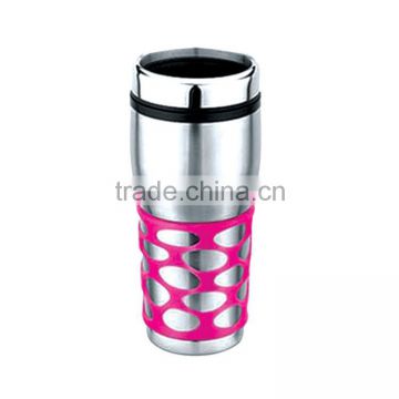 Travel Mugs in 16oz with silicone wrap
