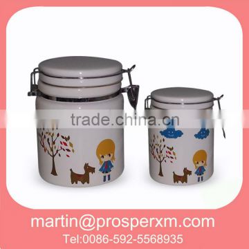Customer ceramic canister set