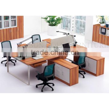 Office furniture workstation 4 person office partition desk (SZ-WSB414)