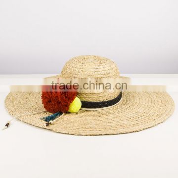 Fashion Tassels Summer Raffia Straw Hat China Manufacturer