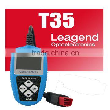 OBD2/EOBD Diagnostic auto mini code reader for vw& audi / ecu car programming tools T35-read DTCS for 78 main systems