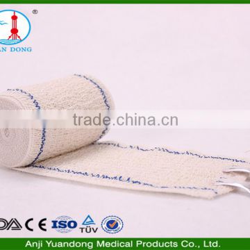 YD 3002 Medical crepe elastic bandage unbleached(Blue line)