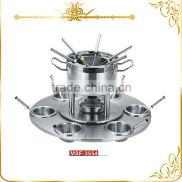 23pcs Wholesale stainless steel fondue pot sets