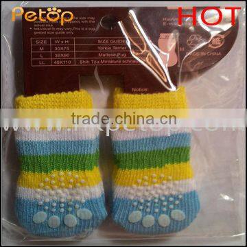 Striped Pet Dog Socks Footwear Wholesaler