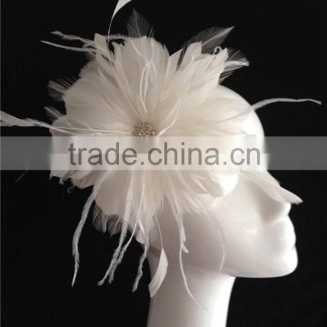 White woman bridal fascinator wholesale,bridal headpiece on clip