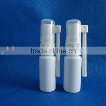 10ml pet throat spray bottles with long nozzle actuator, throat sprayer pump bottles