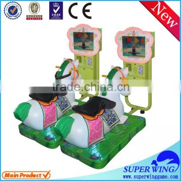Amusement indoor coin operated electric horses ride