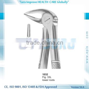 Extraction Forceps lower roots, Fig 33L, Periodontal Oral Surgery