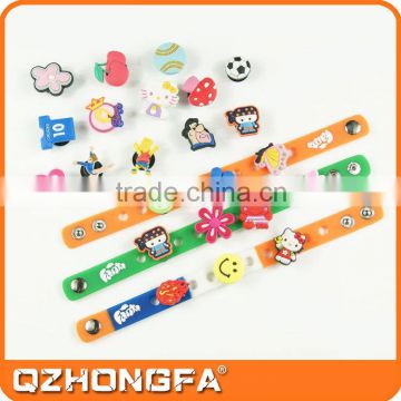 custom 3D wholesale silicone charms bracelet charms