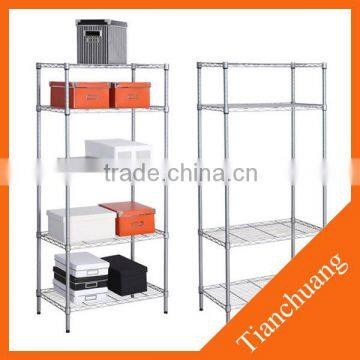 New Design Folding Metal chrome wire shelving