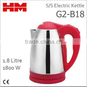 Stainless Steel Electric Kettle G2-B18 Red
