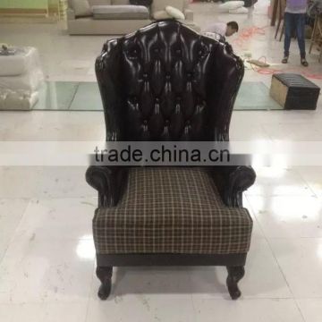 Single leather sofa chair furniture IDM-C006