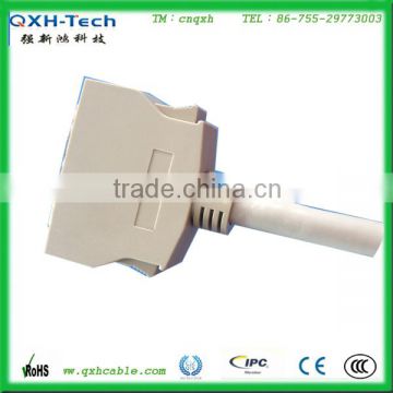 Metal Shell SCSI HPDB 50Pin Cable For Telecommunication