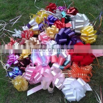 Poly Ribbon Pull Bow,Wedding Bow,Car Bow,Gift Wrapping Bow, Curling Ribbon Bow