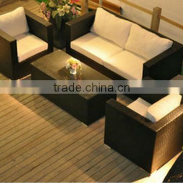 shenzhen rattan furniture-4pcs resin Rattan Modular Sofa Set-meble sofas