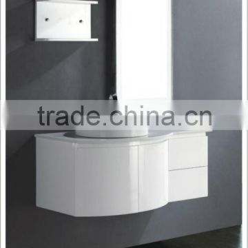White Ceramic Sink PVC Bathroom cabinet MJ-2012