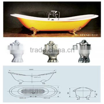 supplier sell drop-in cast iron small bath tub