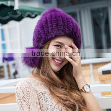 Wholesale Lady Hats And Caps Women Winter Fashion Fur Hats For Lady Girls