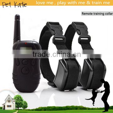 Wholesale Remote Control Two Dogs Trainer Shock Collar Beeper Vibrate Stimulus