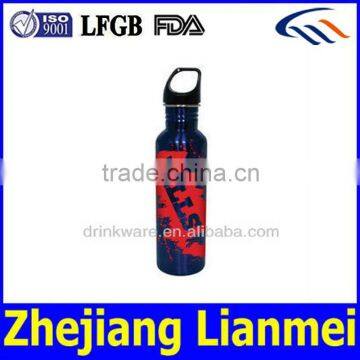 china stainless steel water bottle/sports bottle 0.8l