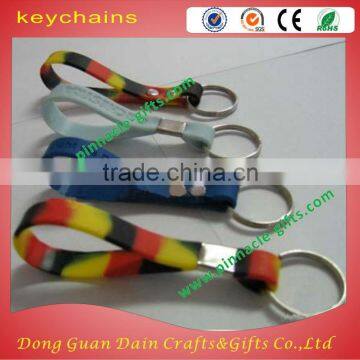 Custom printed promotional pvc reflective keychain