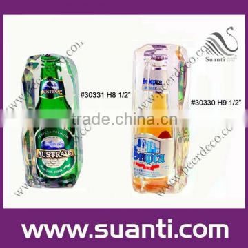 transparent/clear glass beer bottle-home decoration