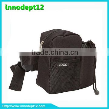 Alibaba supplies polyester travelling waist bottle bag in black