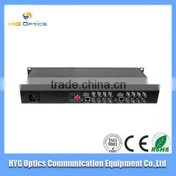 16 Channel Video and 1 Reverse Data Optical Transmitter and Receiver ,Singlemode, Single fiber,FC or SC connector