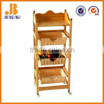 multi-layer wooden trollley made in china