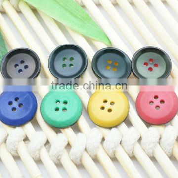 Fancy 4 Holes Colorful Natural Corozo(Ivory)Nut woman's Clothing Buttons