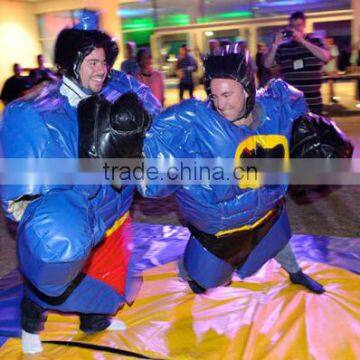 Hola party super hero sumo game/foam padded sumo suits/sumo wrestling suits