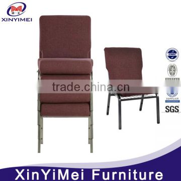 cheap chinese factory production metal church chair for wedding