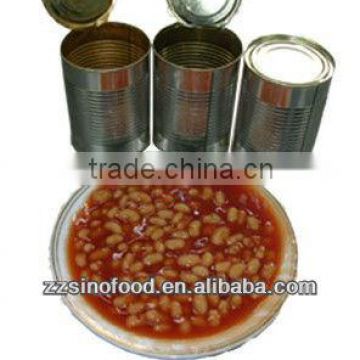 Vacuum Package Canned White Kidney Beans in tomato sauce