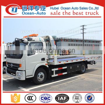 Dongfeng new RHD 4Ton flatbed tow truck for sale