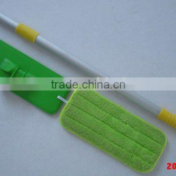 Plastic Velcro Microfiber Dust Mop with telescopic handle