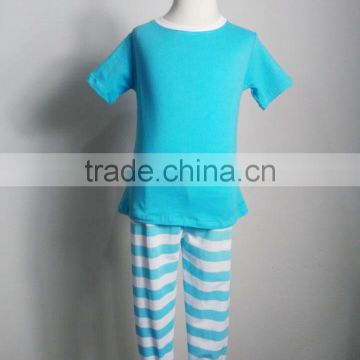 Wholesale Easter pajamas sets for kids children benifun wear firm boutique baby girl cotton stripes pajamas
