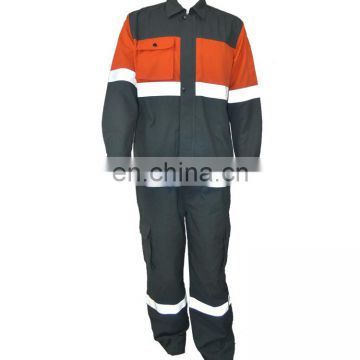 OEM Fire stardant safety 2-piece pant shirt cotton coverall working suit